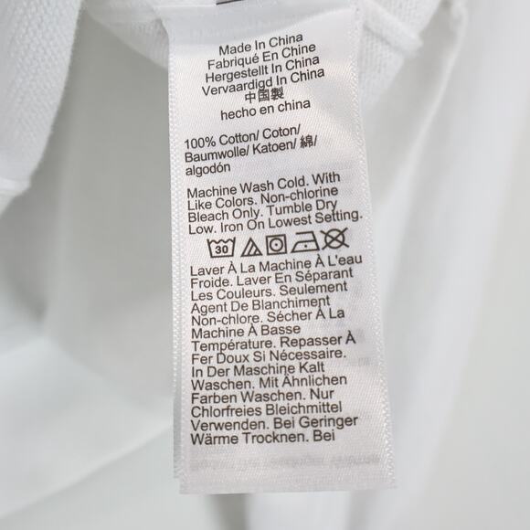Madewell Crewneck Cardigan 100% Cotton White Size Medium NWT - Picture 8 of 9